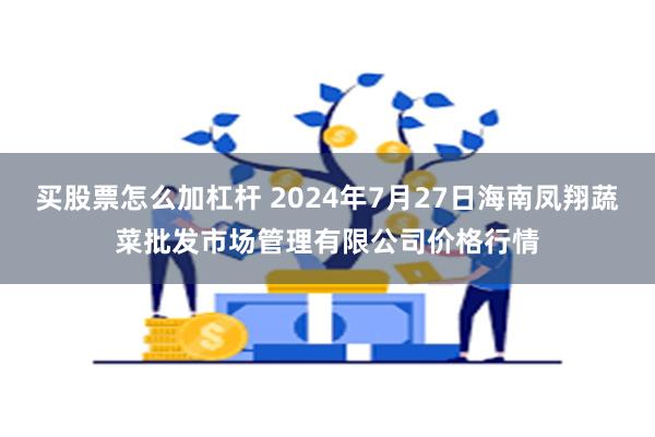 买股票怎么加杠杆 2024年7月27日海南凤翔蔬菜批发市场管理有限公司价格行情