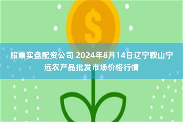 股票实盘配资公司 2024年8月14日辽宁鞍山宁远农产品批发市场价格行情