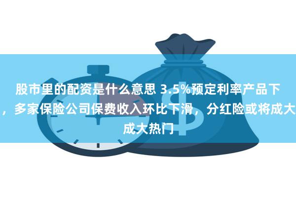 股市里的配资是什么意思 3.5%预定利率产品下架后，多家保险公司保费收入环比下滑，分红险或将成大热门